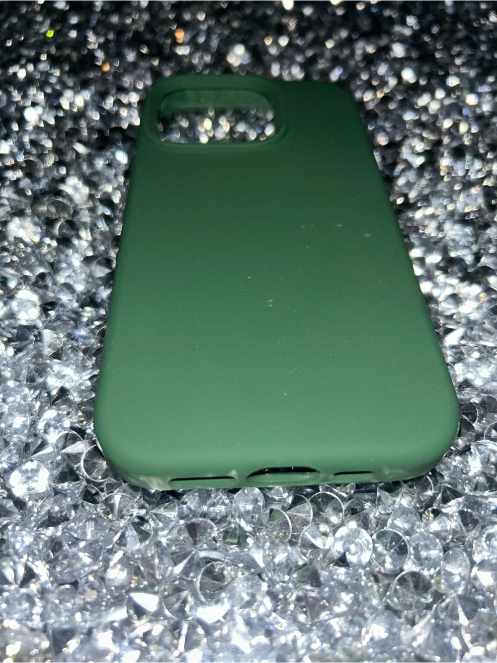 iPhone 15 pro Dark Green Silicone iPhone Case - Unbranded